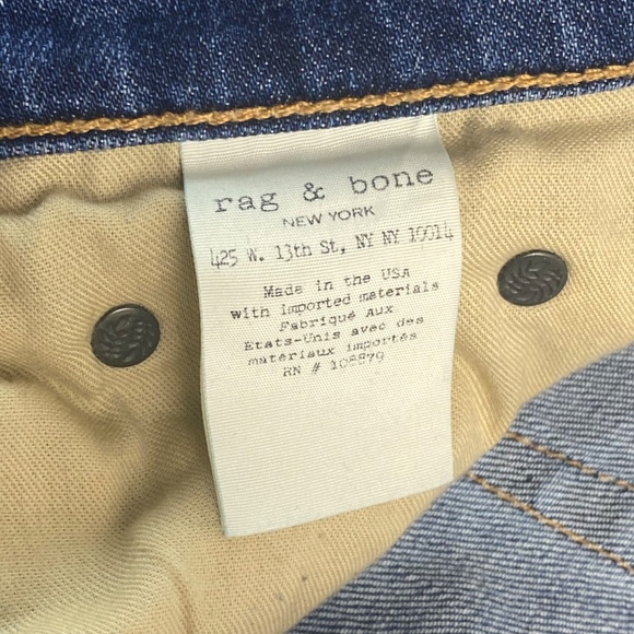 RAG & BONE Dre Capri Low-Rise Jeans in Livingston Wash Size 26 - Picture 9 of 11